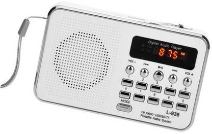 CRETO Fm Radio L-938 Mp3 Music Player Input Speaker Support USB pen-drive , aux and memory card FM Radio