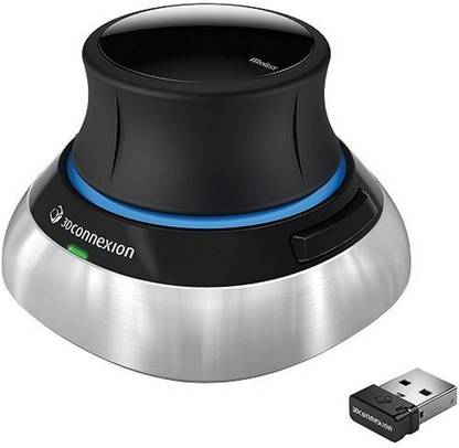 3Dconnexion 3Dconnexion SpaceMouse Wireless 3D Mouse 2.4GHz via Micro-USB (3DX-700043) Wireless Optical Mouse