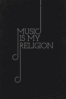 my music poster Poster Paper Print