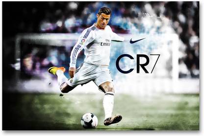 Real Madrid C.F. Wall Poster - Cristiano Ronaldo - CR7 - Fan Art - HD Quality Football Poster Paper Print