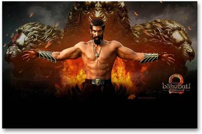 Wall Poster - Bahubali 2 - The Conclusion- Bhallala Deva - Rana Daggubati - HD Quality Poster - Bahubali Poster Paper Print