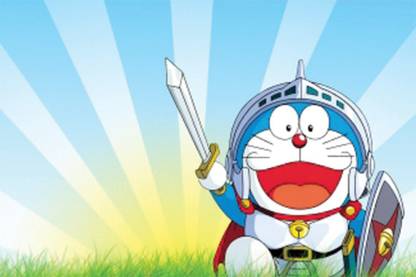 amazing doraemon picture Poster Paper Print