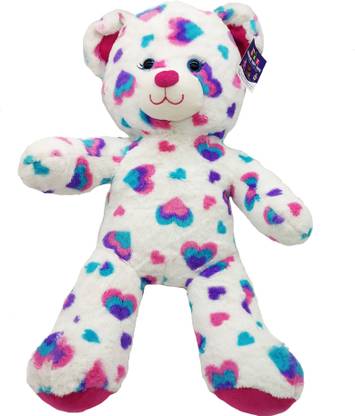 Pulse White Heart Teddy Bear  - 25 cm