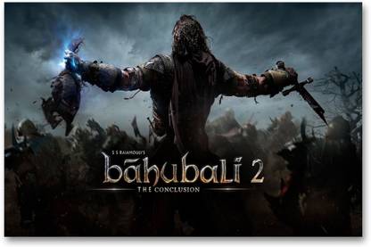 Wall Poster - Bahubali 2 - HD Movie Poster Paper Print