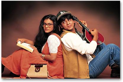 Wall Poster - Dilwale Dulhania Le Jayenge - DDLJ - HD Quality Movie Poster Paper Print
