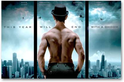 Wall Poster - Dhoom 3 - Amir Khan - HD Movie Poster Paper Print