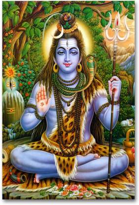 Wall Poster - Mahadev - HD Quality Religious Poster - God Posters Paper Print