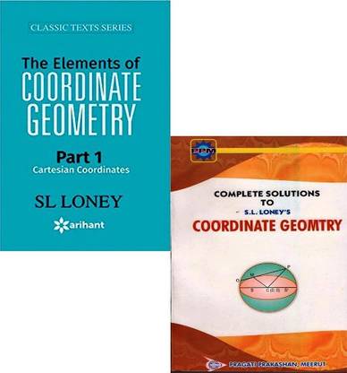 S. L. LONEY Coordinate Geometry Test Books + Complete Hints & Solutions Combo