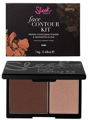 Sleek face contouring pressed powder Compact