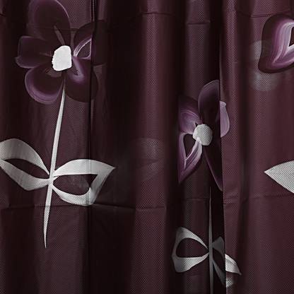 KUBER INDUSTRIES 213 (7 ft) Shower PVC (Polyvinyl Chloride) Curtain Single Curtain