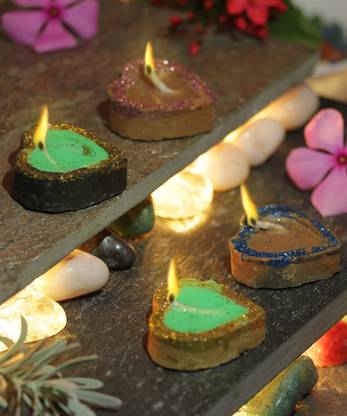 SkyAsia Terracotta (Pack of 12) Table Diya Set