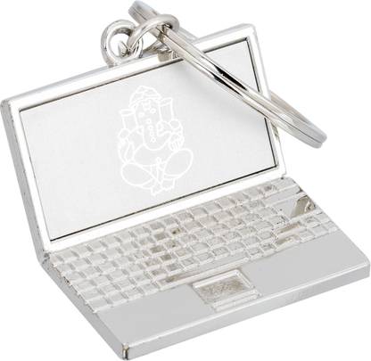 SHUBHEKSHA Laptop Design Metallic Keyring Key Chain