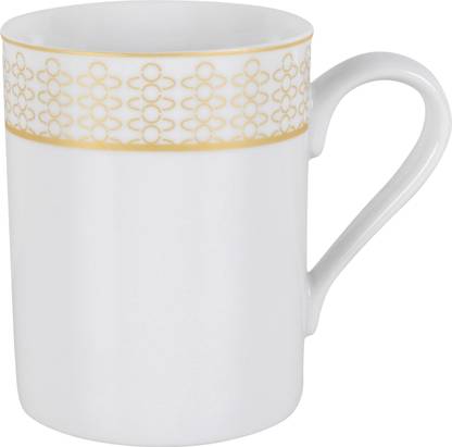 Hitkari HPC01-17316, 350 ml/74 mm, White Coffee Porcelain Coffee Mug