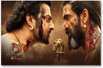Wall Poster - Bahubali 2 - The Conclusion- HD Quality Movie Poster - Bahubali Poster Paper Print