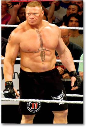 WrestleMania 33 Official Wall Poster - Brock Lesnar - HD Quality Wrestling Poster Paper Print