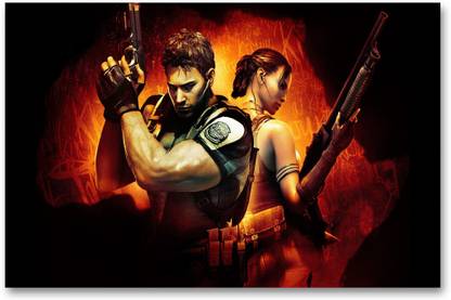 Wall Poster - Resident Evil 5 - HD Game Poster Paper Print