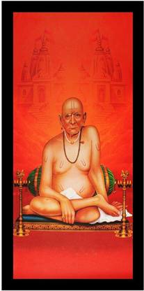 Swami Samarth Sparkle Print Poster Without Frame (20 X 40 Inches) Fine Art Print
