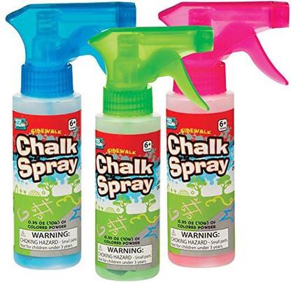 Toysmith Sidewalk Chalk Spray Set of Three Colors