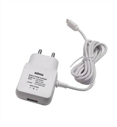 Admix 12.5 2.5 A Wall Charger for Mobile with Detachable Cable