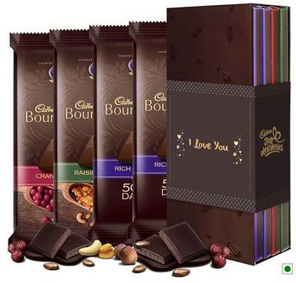 Cadbury Bournville Library Chocolate Gift Pack, 320g (I Love You) Bars