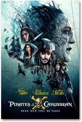 Hollywood Movie Wall Poster - Pirates of the Caribbean - Dead Men Tell No Tales - HD Quality Movie Poster Paper Print