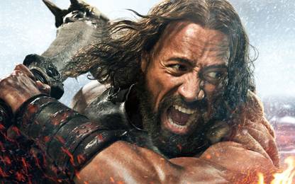 Athah 220 GSM Paper WALL POSTER 13*19 Inches Hercules (2014) Dwayne Johnson Paper Print