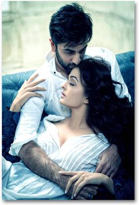 Bollywood Actors Wall Poster - Ranbir Kapoor & Aishwarya Rai - Ae Dil Hai Mushkil - Movie - HD Quality Poster Paper Print