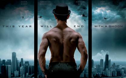 Athah 220 GSM Paper WALL POSTER 13*19 Inches Dhoom 3 Dhoom Paper Print