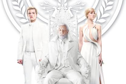 Athah 220 GSM Paper WALL POSTER 13*19 Inches The Hunger Games: Mockingjay - Part 1 The Hunger Games President Snow Donald Sutherland Peeta Mellark Josh Hutcherson Johanna Mason Jena Malone Paper Print