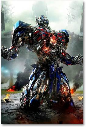 Hollywood Movie Wall Poster - Transformers - The Last Knight - Optimus Prime - HD Quality Movie Poster Paper Print
