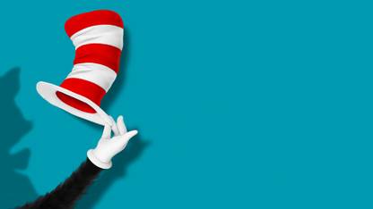 Athah 220 GSM Paper WALL POSTER 13*19 Inches Dr. Seuss' The Cat In The Hat Paper Print