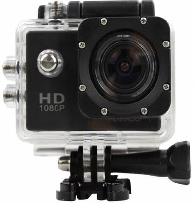 BIRATTY BLACK Action Camera HD 1080p Waterproof Sports Camera Sports and Action Camera