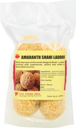 VIVA FOODS Rajgira Shahi Laddu Pouch