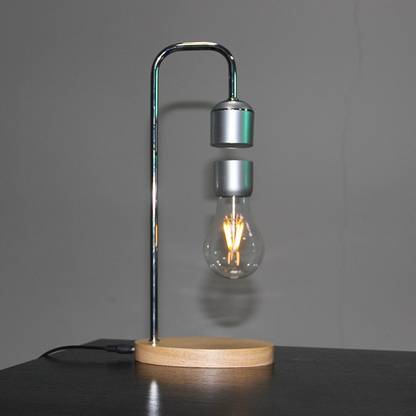 GLEAGLE REDPLUG Magnetic Levitating Floating Wireless LED Bulb Desk Light Lamp Stainless Steel Table Lamp