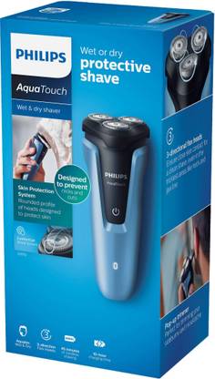 PHILIPS Aquatouch S1070/04 Wet and Dry Electric Shaver Trimmer 45 min  Runtime 4 Length Settings