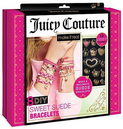 Make It Real ? Juicy Couture Sweet Suede Bracelets. DIY Bracelet Making Kit for Girls. Design and Create Girls Bracelets with Su