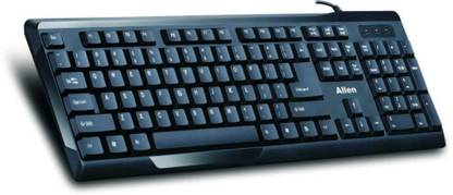 ALLEN A-777 Wired USB Standard Desktop Keyboard Compatible with Desktop, Laptop, Mac