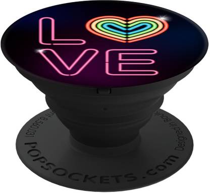 PopSockets Original & Reusable Grip- Neon Love Mobile Holder