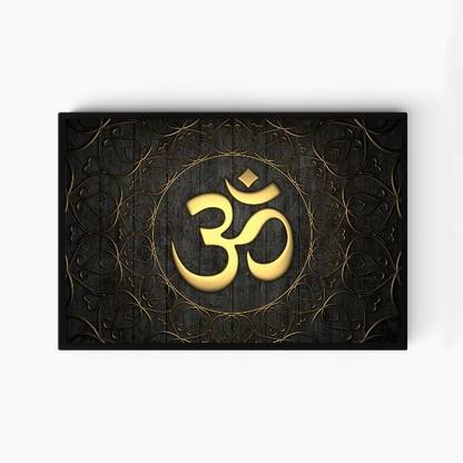 In this image of famous word of ''OM'' whose designed in 3d art. Its represents to lord of Shiva. Paper Print