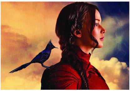 Hunger Games With Mocking Jay Poster A3+ 13 x 19 inches Paper Print