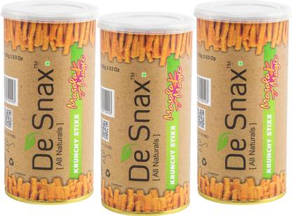 Desnax Krunchy Stixx - Masala Magic Combo(Pack of 3)