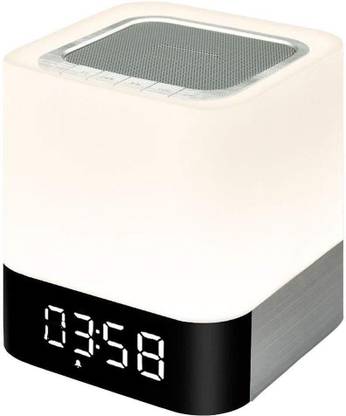 SHRIH 5 in 1 Bluetooth Speaker Cum Bedside Lamp, MP3 Player, USB, AUX, Alarm Clock, Touch Sensor, Support TF and SD Card 56 W Bluetooth Laptop/Desktop Speaker
