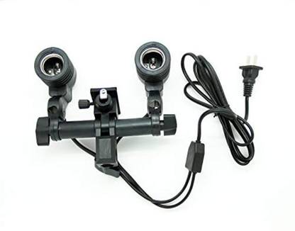 BOOSTY Imported Photography Photo Light Lamp Bulb Double Holder E27 Socket Bracket Studio Eu Plug Camera Rig