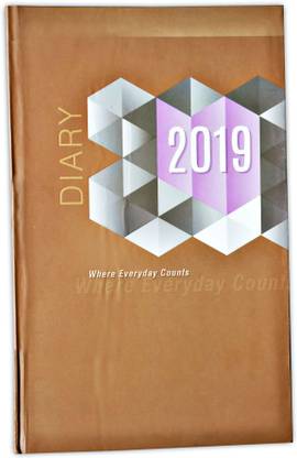 Global Diaries Smart Series '2019' Diary (2 Date A Page) Book-size Diary Single Ruled 160 Pages