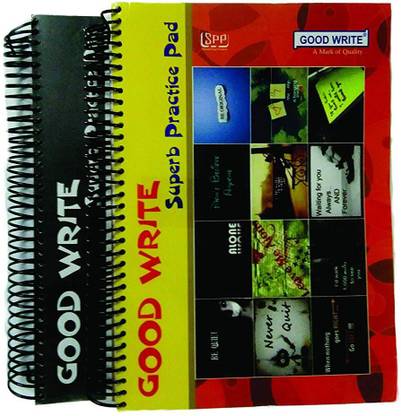 Good Write A4 Spiral Note Book, 500 Pages , Pack of 2 A4 Notebook Ruled 500 Pages