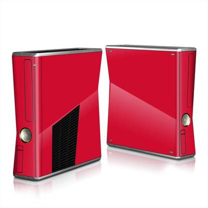 TCOS Tech Xbox 360 Slim S Solid Red Vinyl Skin Sticker for Xbox 360 Console  Gaming Accessory Kit