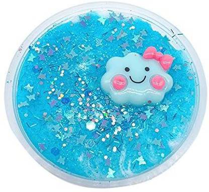 Buyeverything Cute Cloud Slime Fluffy Slime Putty Super Soft Jumbo Fluffy Floam Slime Stress Relief Toy Scented Sludge Clay Mud