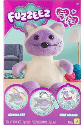 The Orb Factory Fuzzeez Siamese Cat
