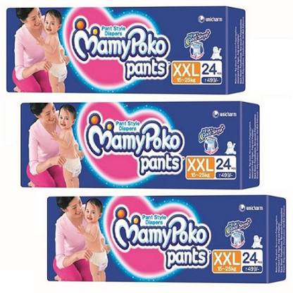MamyPoko EXTRA ABSORB PANT STYLE BABY DIAPERS XXL-24 - XXL