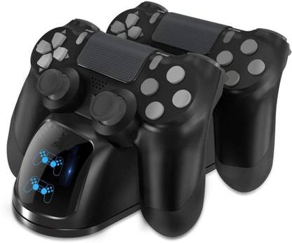 microware Dual Charging Dock For PS4 Slim Pro Wireless Controller Docking Station USB Dual Charger Dock TP4-889 charging dock